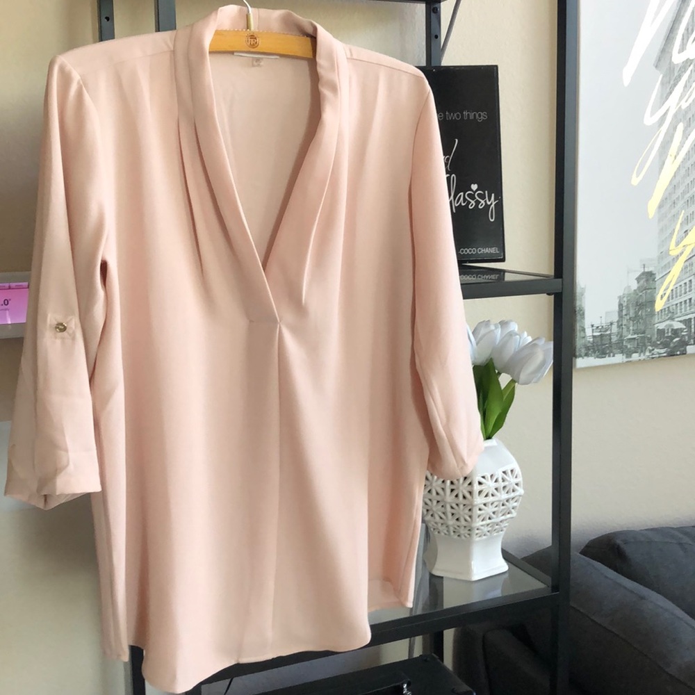 Dusty Pink Calvin Klein Blouse 3/4 sleeves